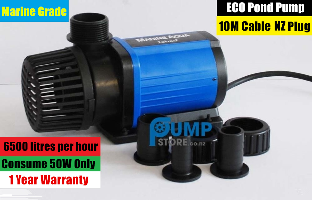 Jebao ECO 6500L/H Soft Solid Water Featue Pond Pump 50W Only Save Energy 